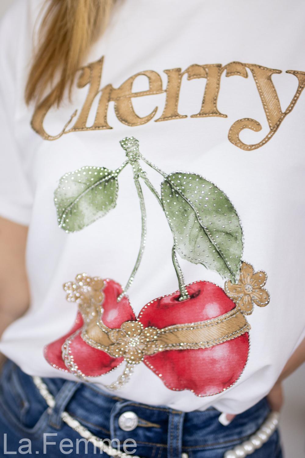Dámské tričko Cherry, white