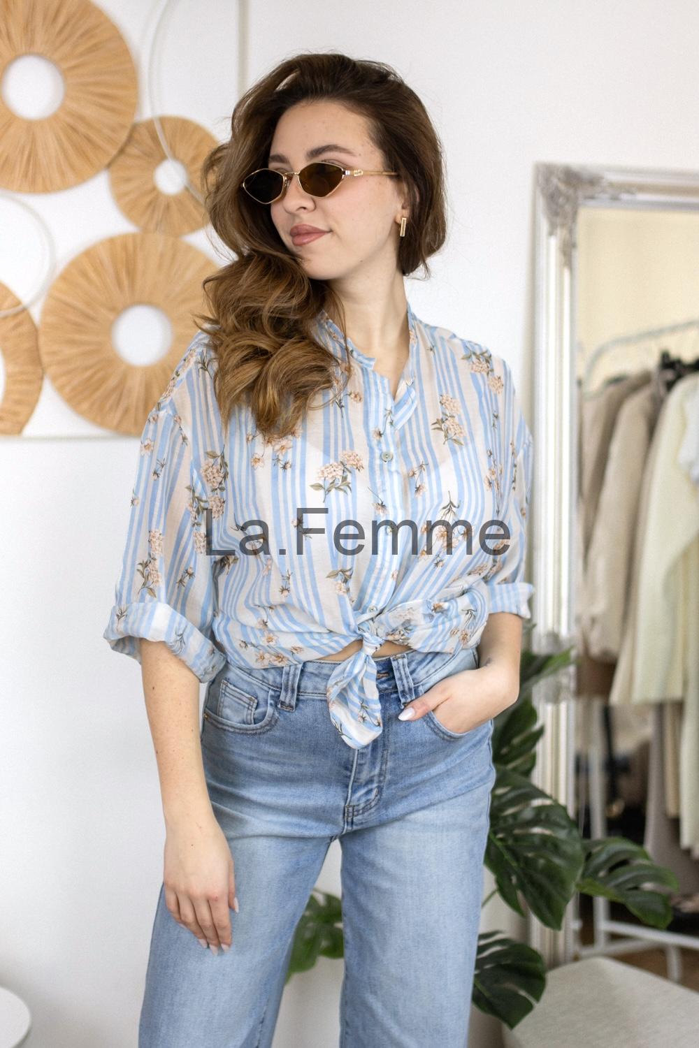 Dámská květovaná košile Katherine, blue