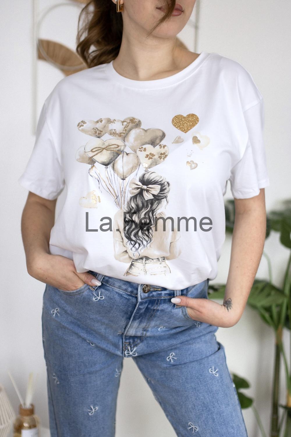 Dámské tričko Lovely, white