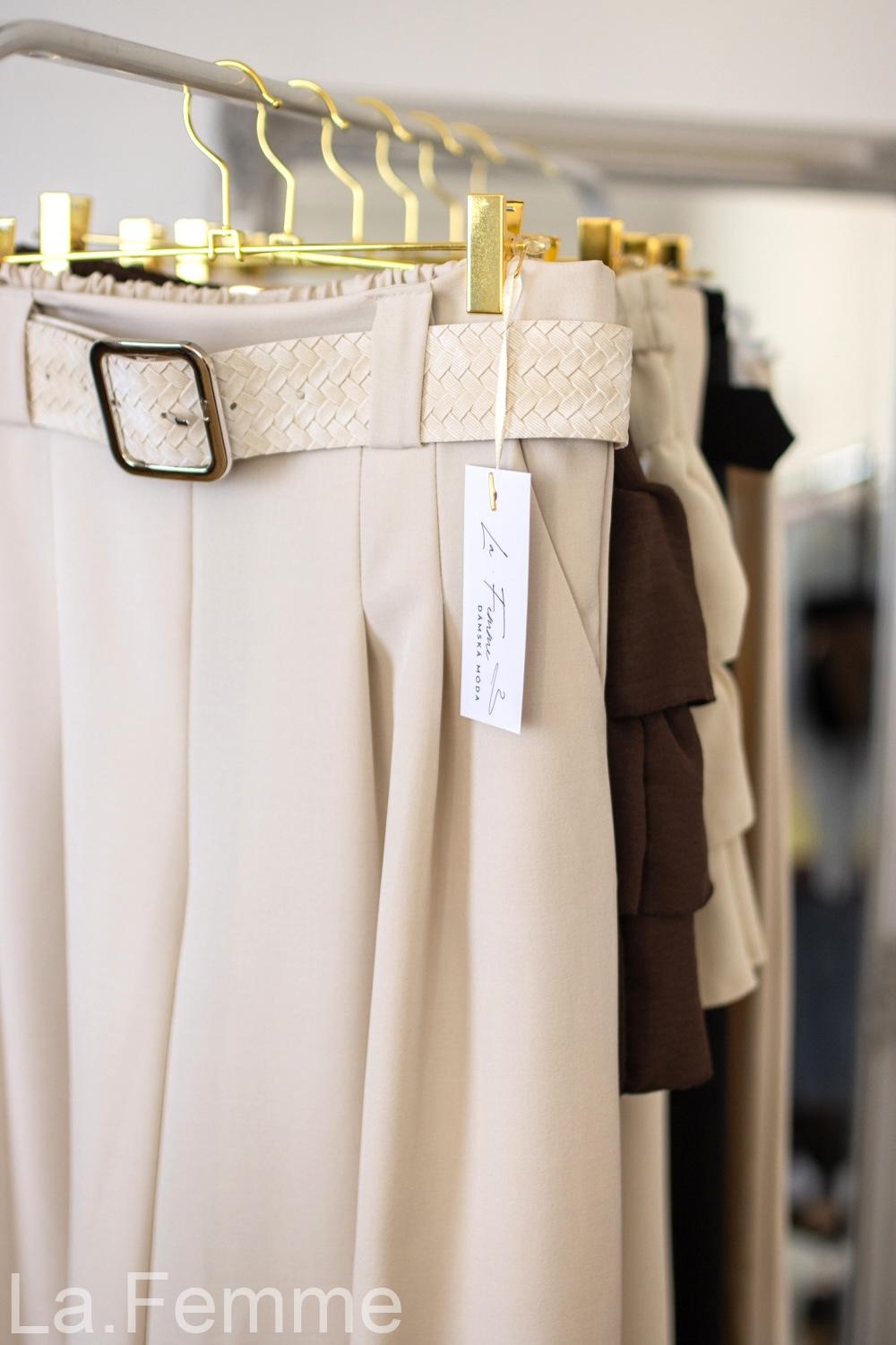 Dámská elegantní kalhoty Seline, beige