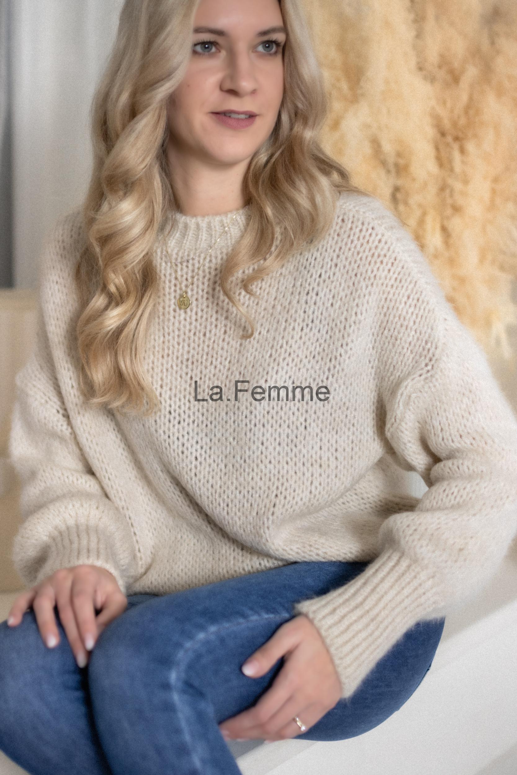 Mohérový dámský svetr Lola, Beige