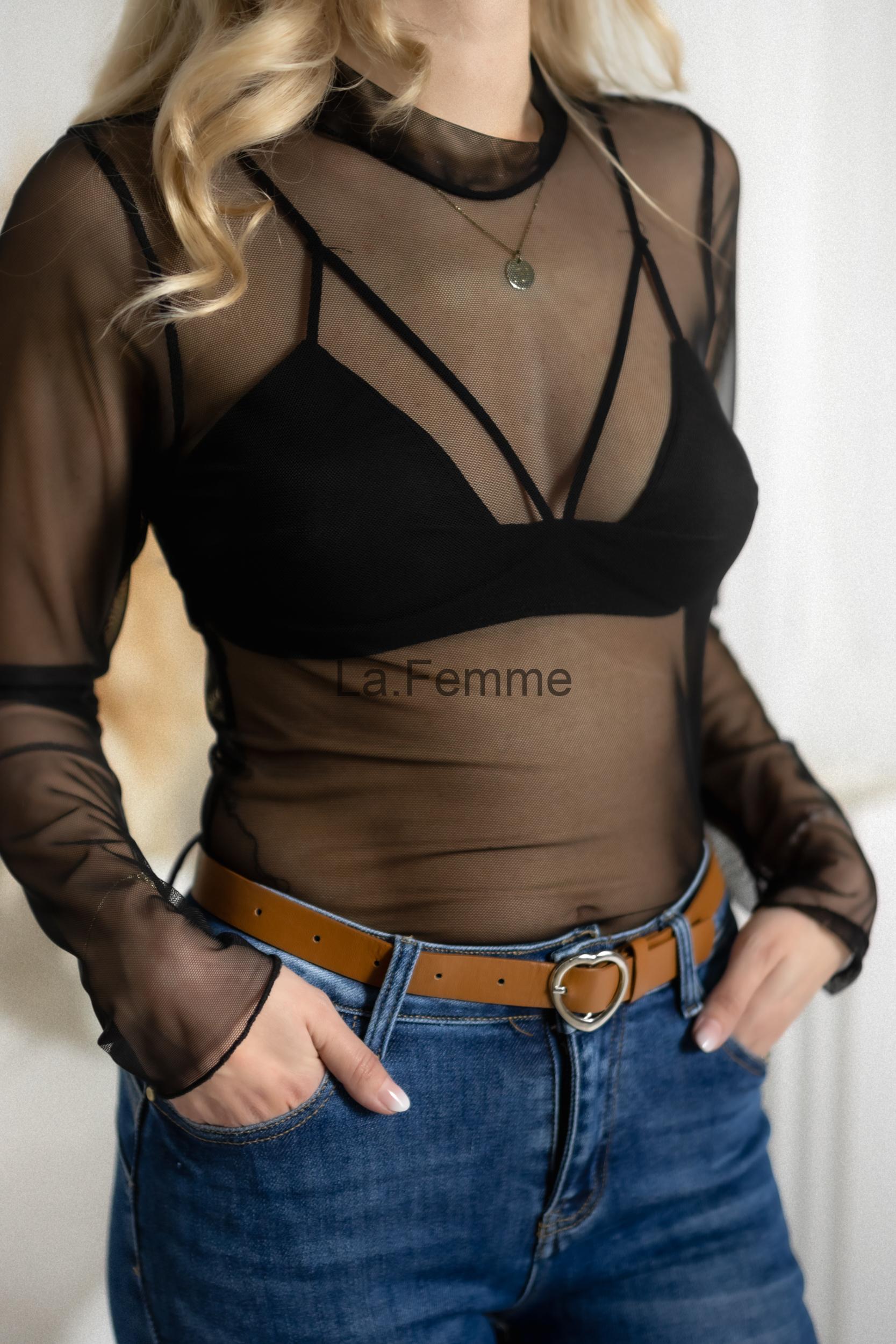 Dámské body Strappy, Black