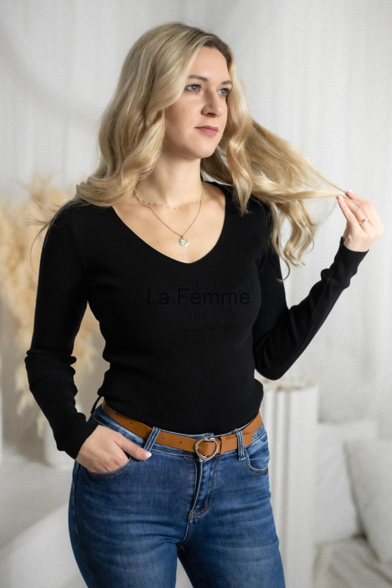 Lehký svetr Basic, Black