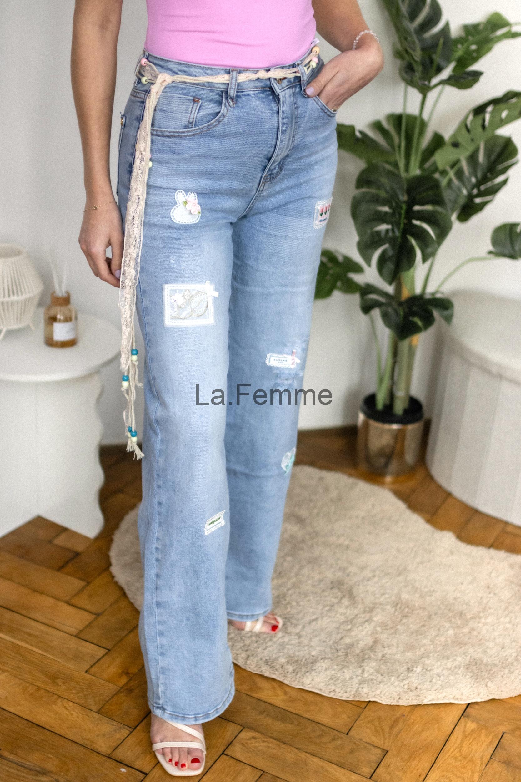 Dámské rifle wide leg Blossom