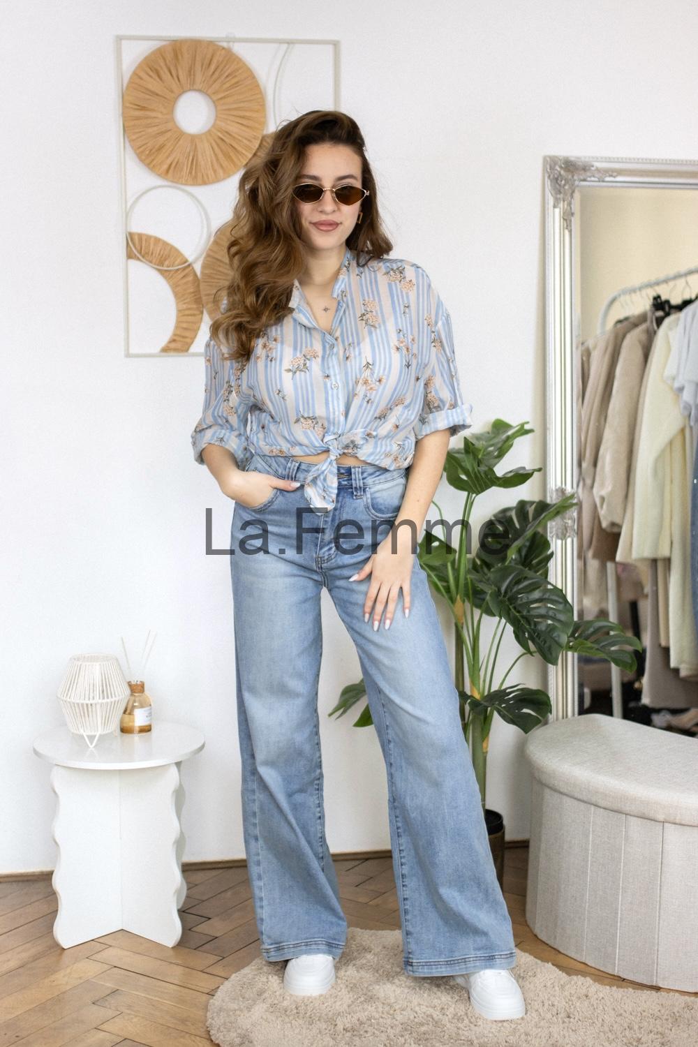 Dámská květovaná košile Katherine, blue