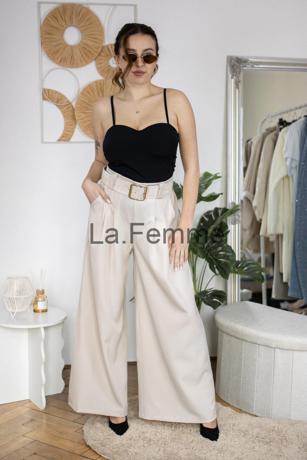 Dámská elegantní kalhoty Seline, beige