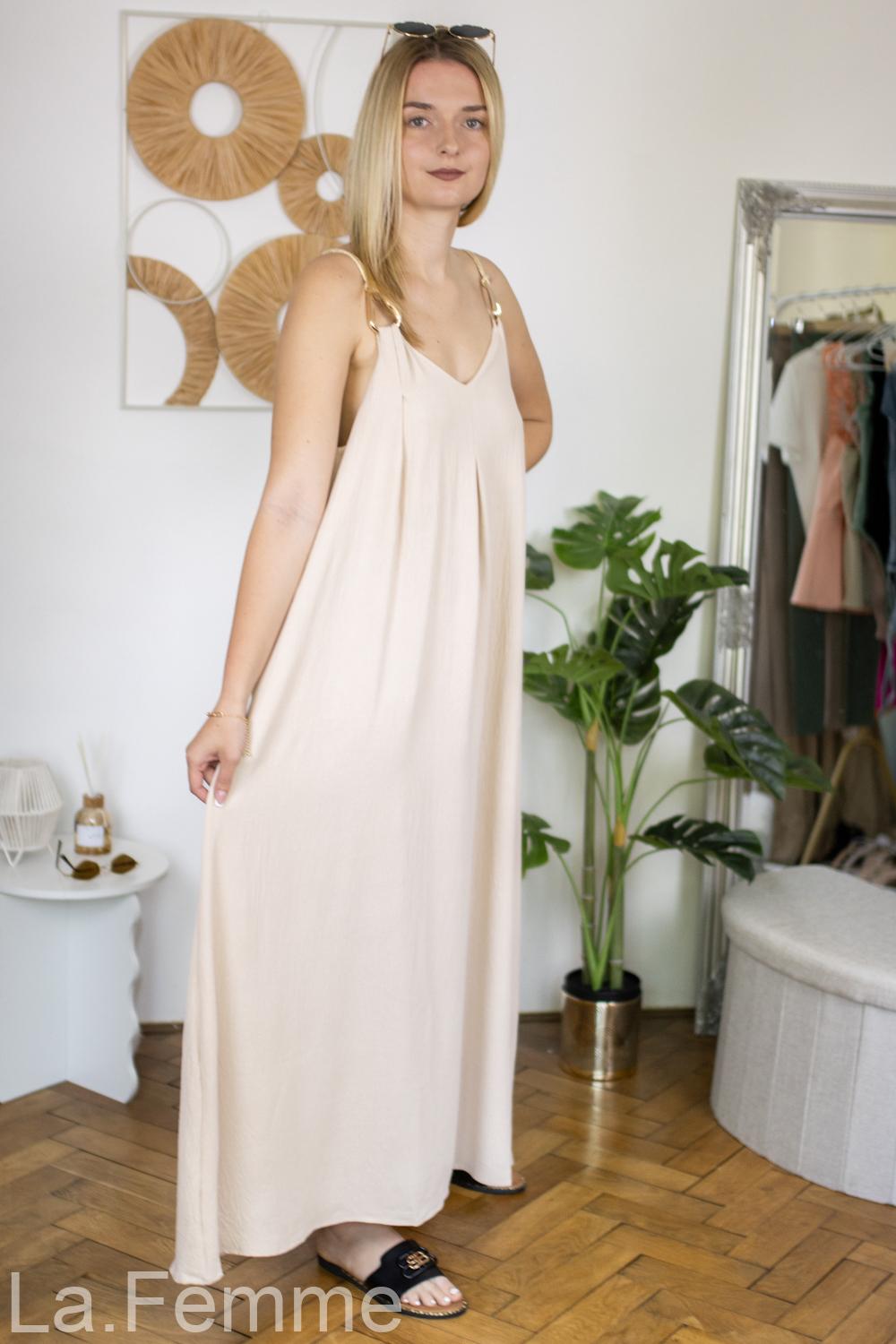 Dámské Maxi šaty Serena, beige
