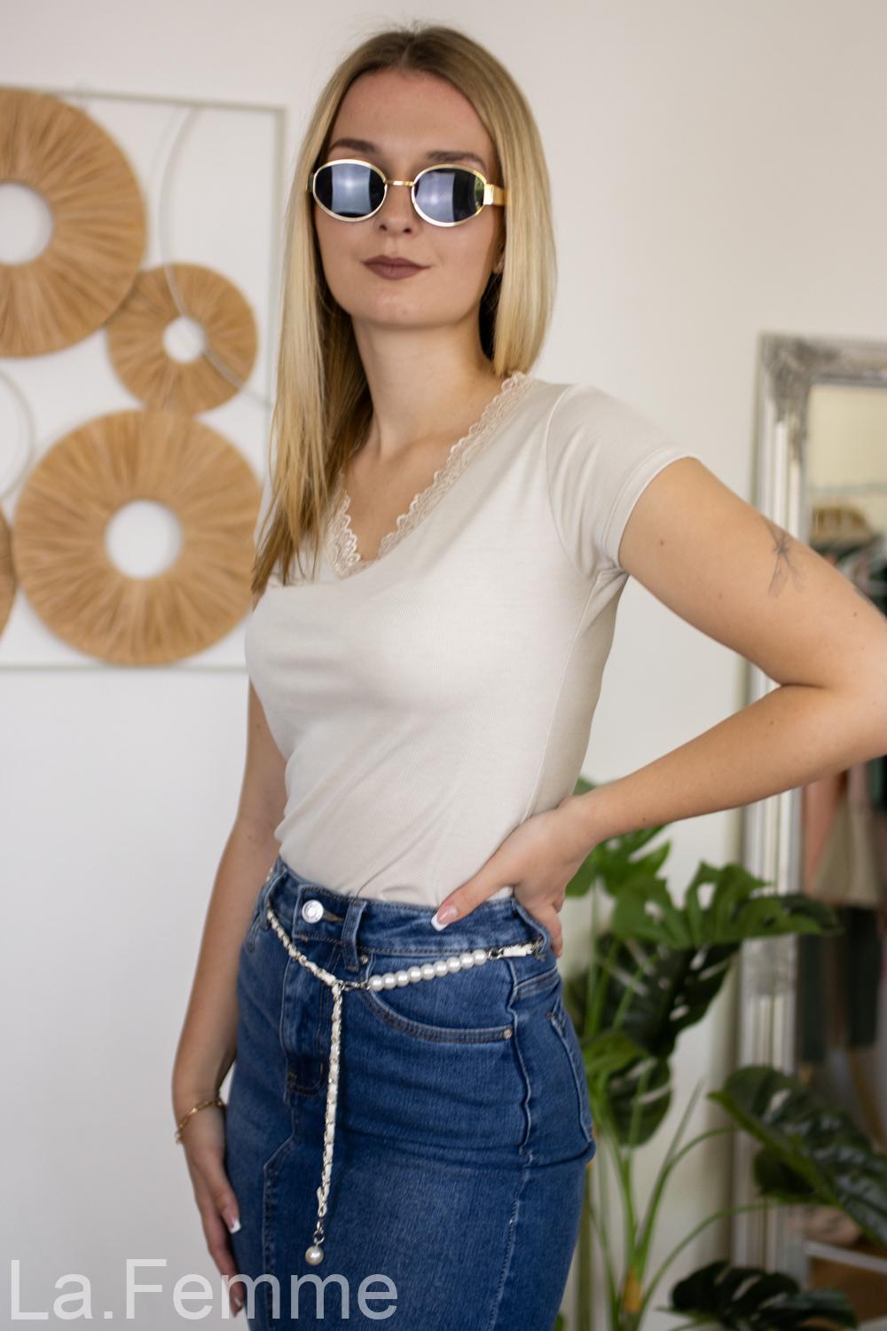 Dámské tričko Celeste, beige