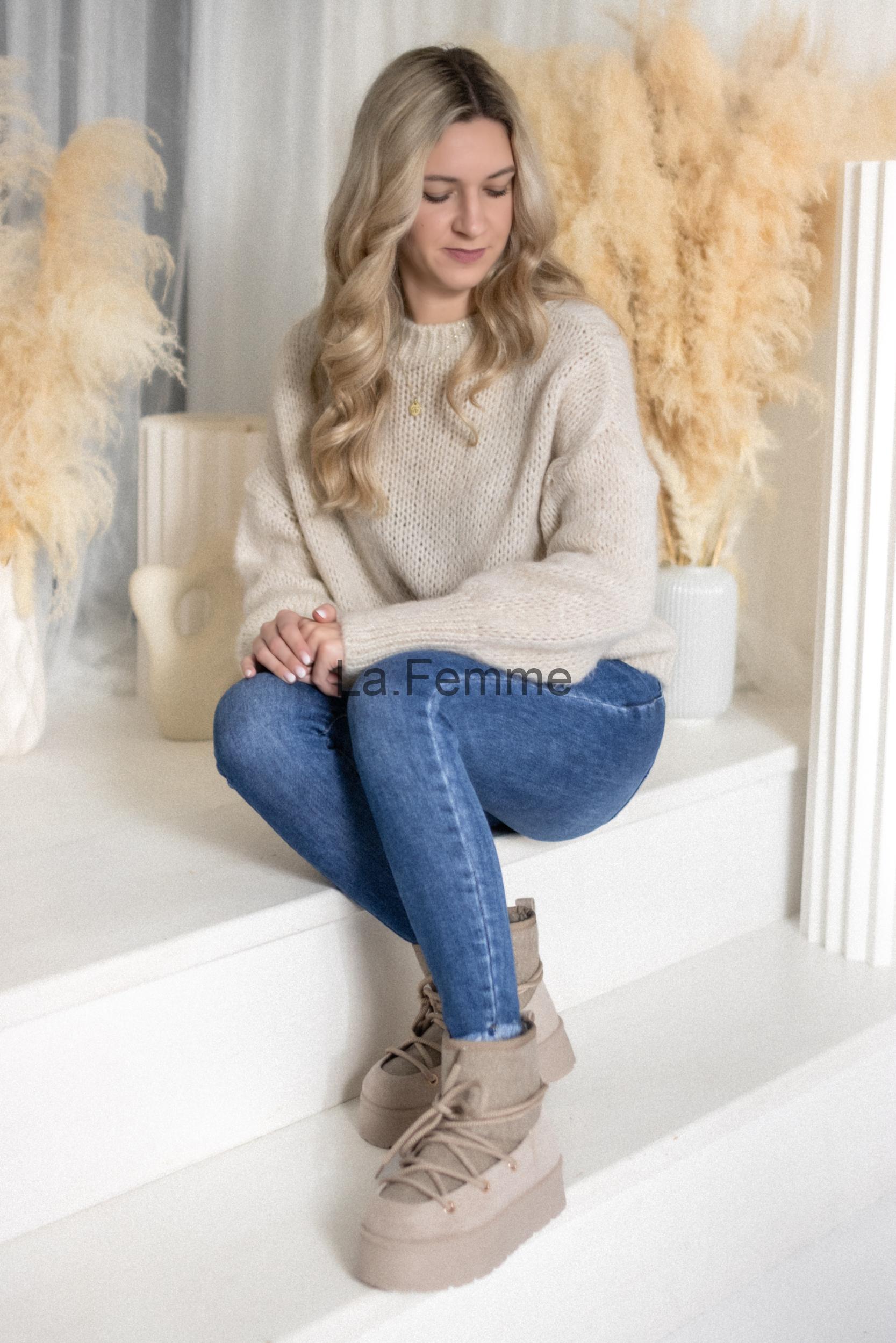 Mohérový dámský svetr Lola, Beige