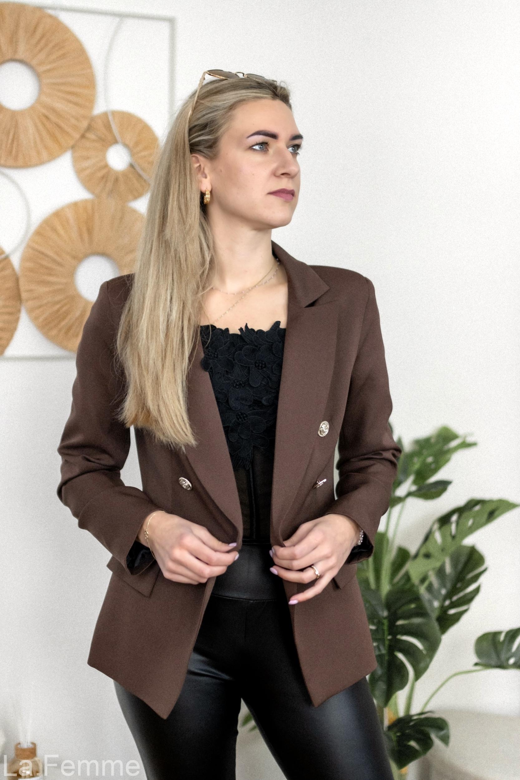 Elegantní sako Emily, brown