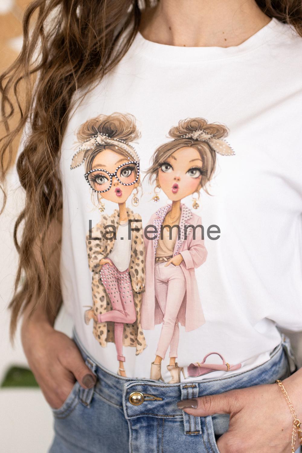 Dámské tričko Besties, white