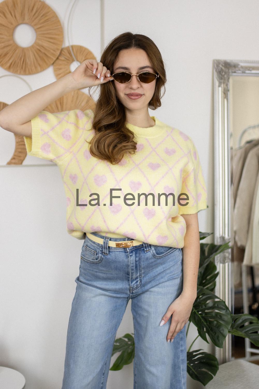 Dámský svetřík Rebeka, yellow