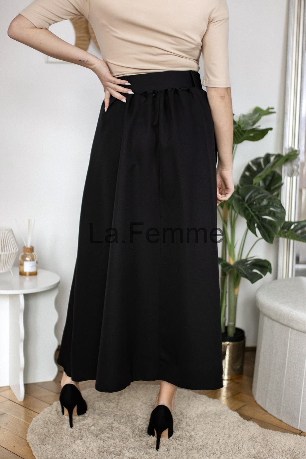 Dámská elegantní midi sukně, black