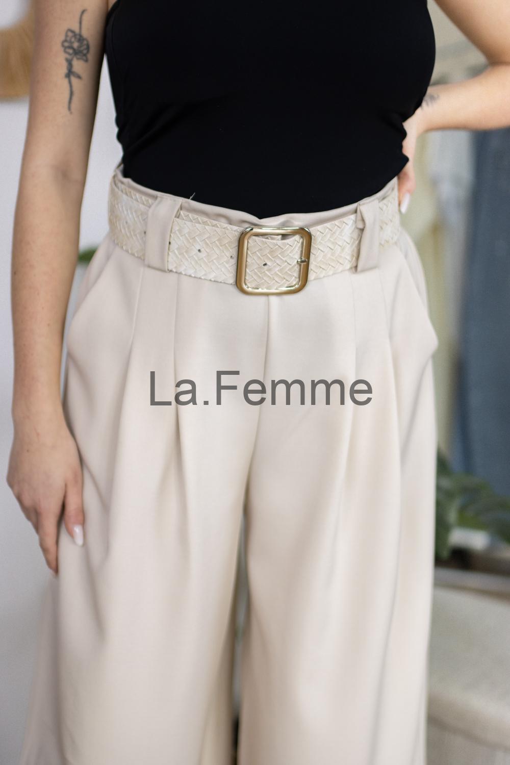 Dámská elegantní kalhoty Seline, beige