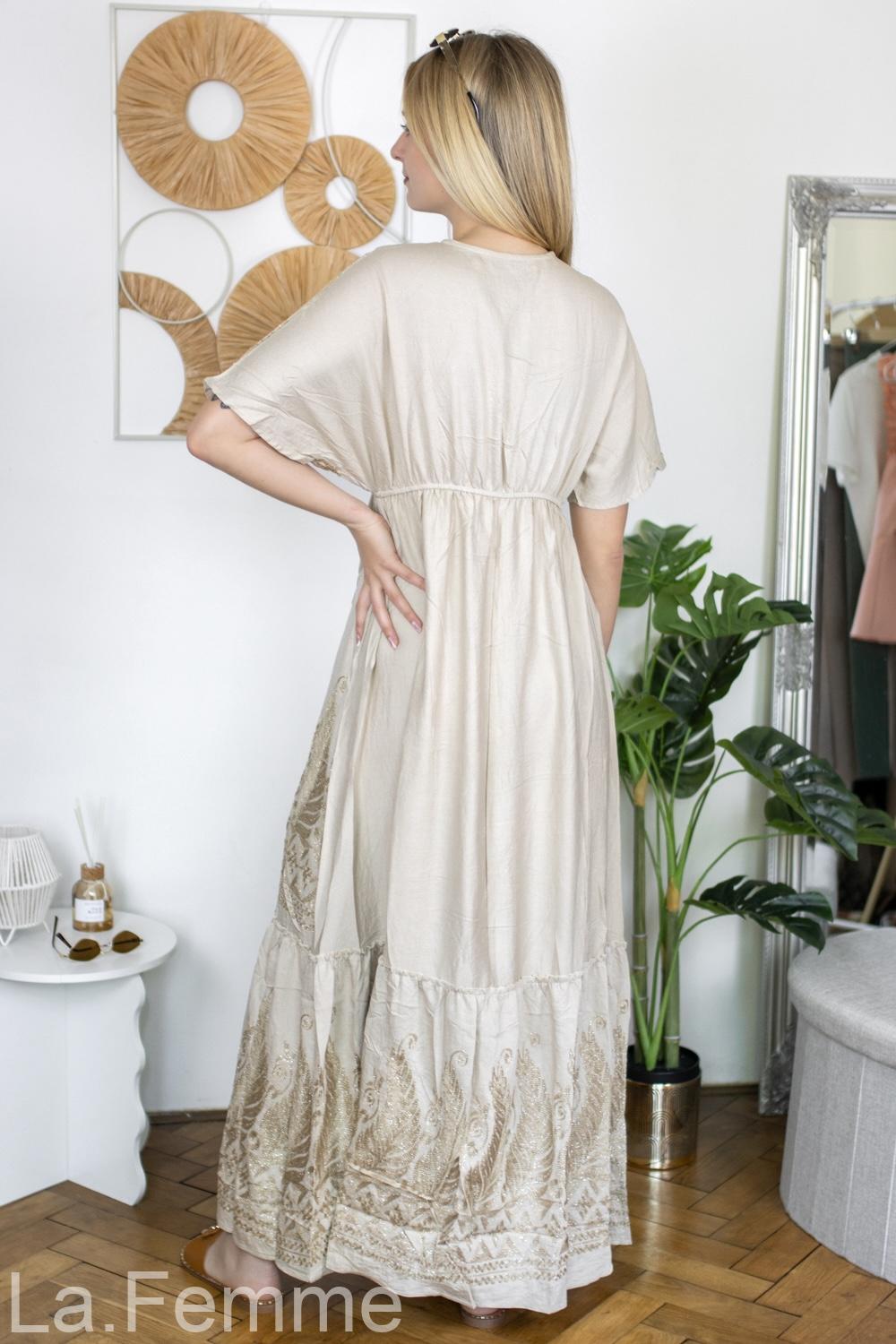 Dámské Maxi šaty Athena, beige