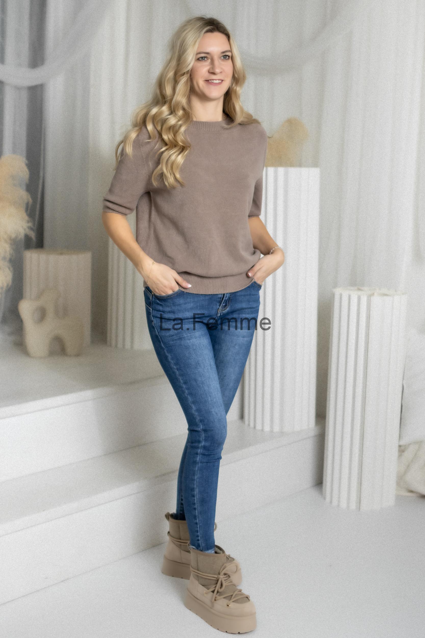 Lehký dámský svetr Cascada, Taupe