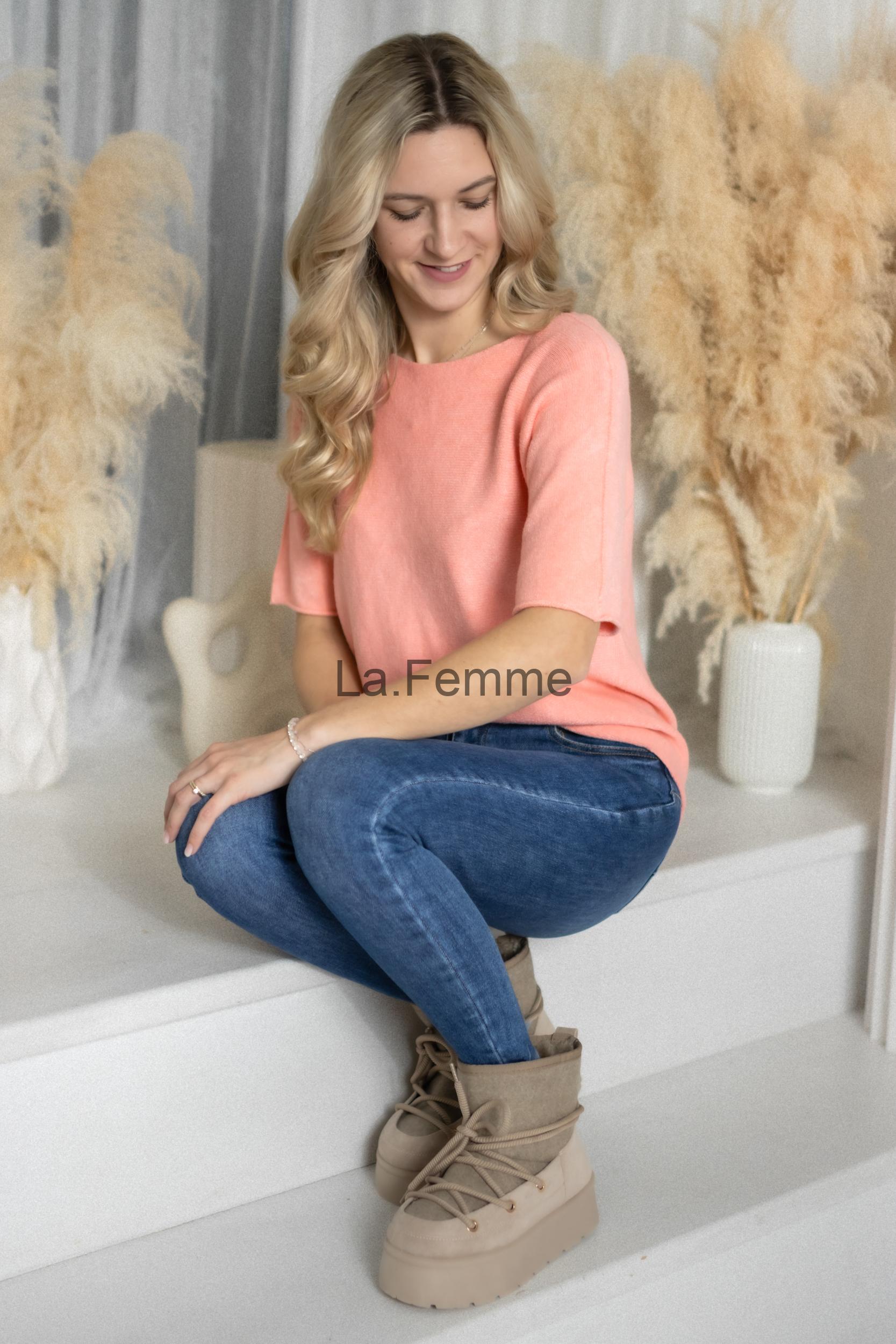 Lehký svetr Grace, Salmon Pink