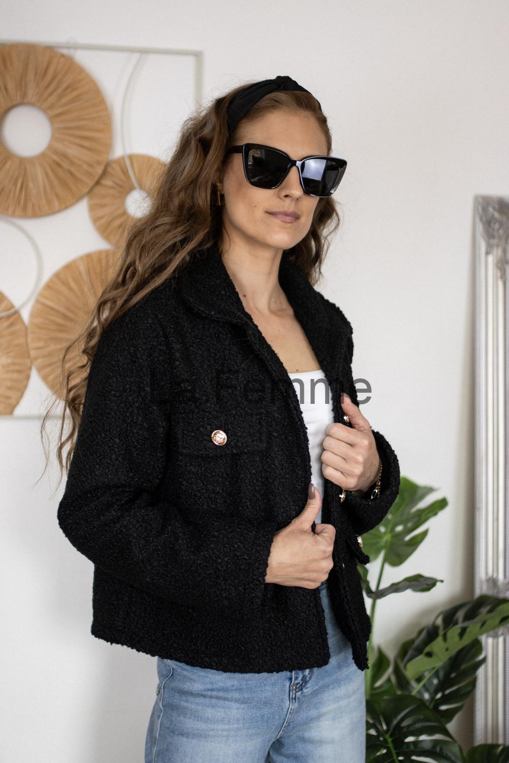 Košilová bunda Ellisa, black