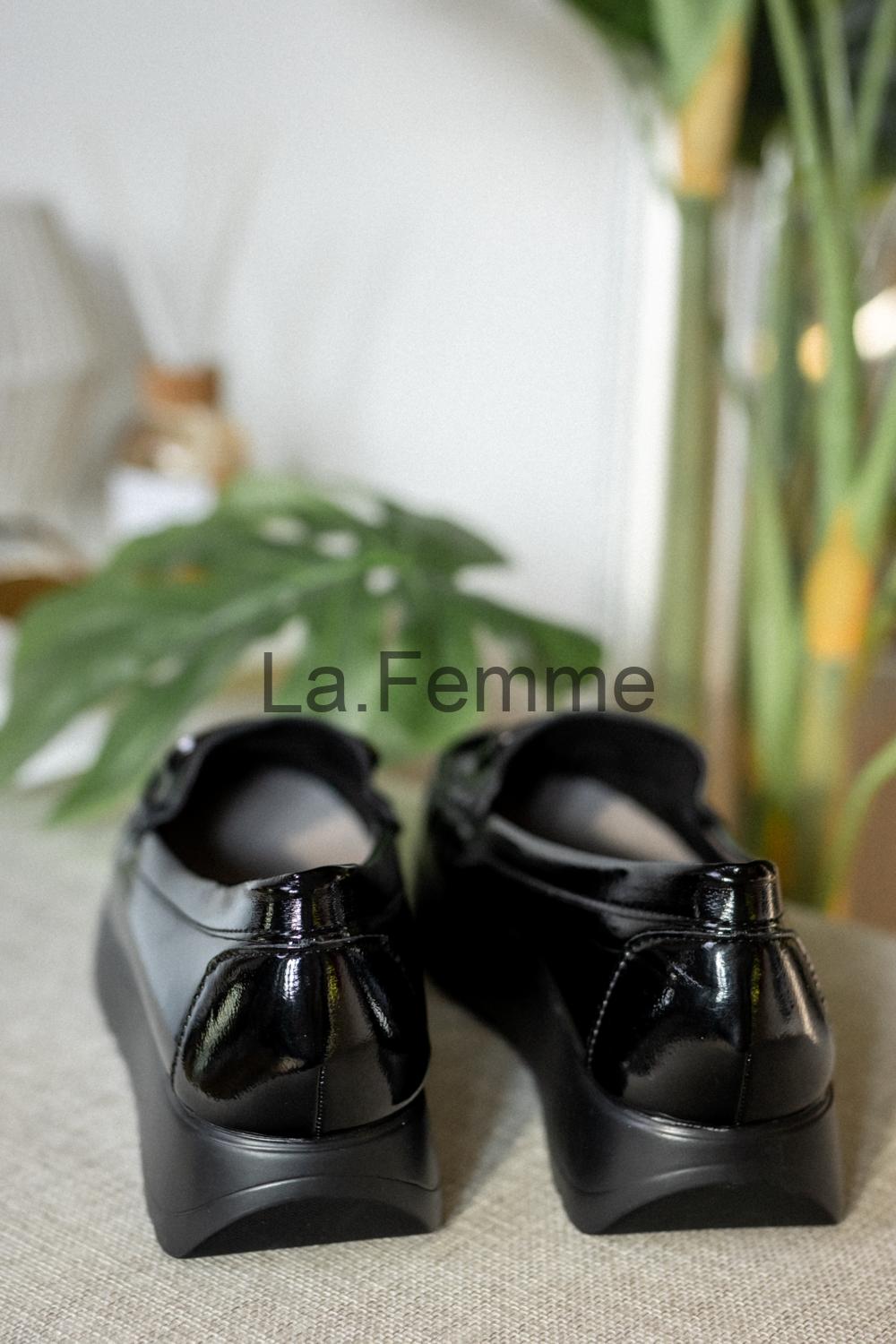 Elegantní dámské mokasíny, black