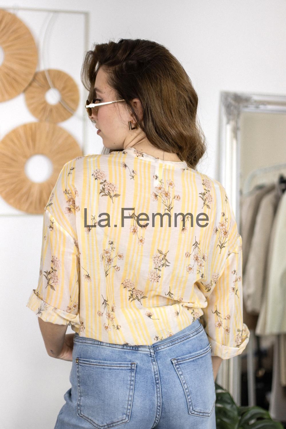 Dámská květovaná košile Katherine, yellow