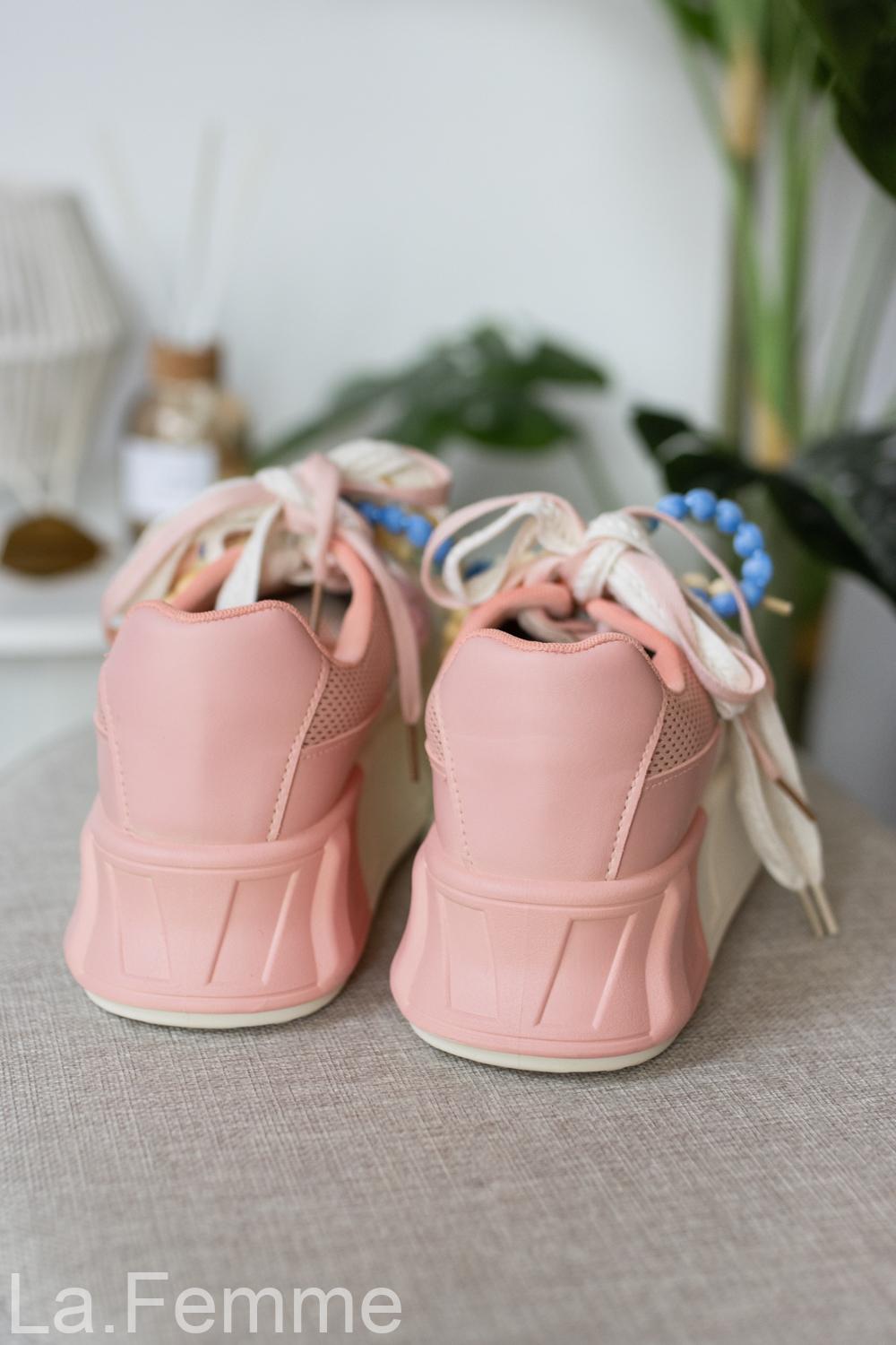 Dámské tenisky Playful Style, beige/pink