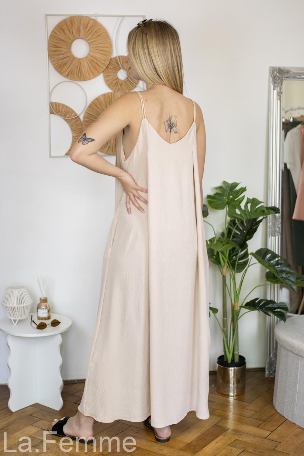 Dámské Maxi šaty Serena, beige
