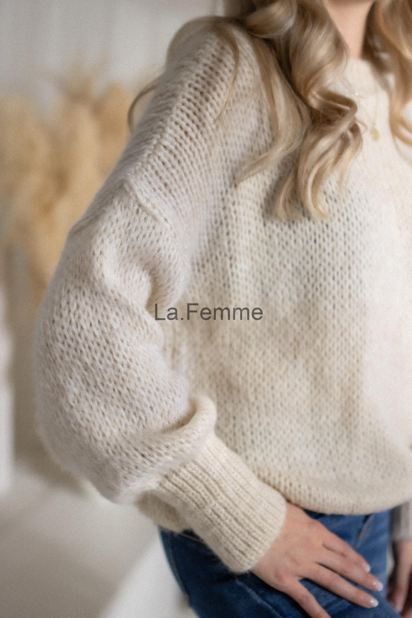 Mohérový dámský svetr Lola, Beige