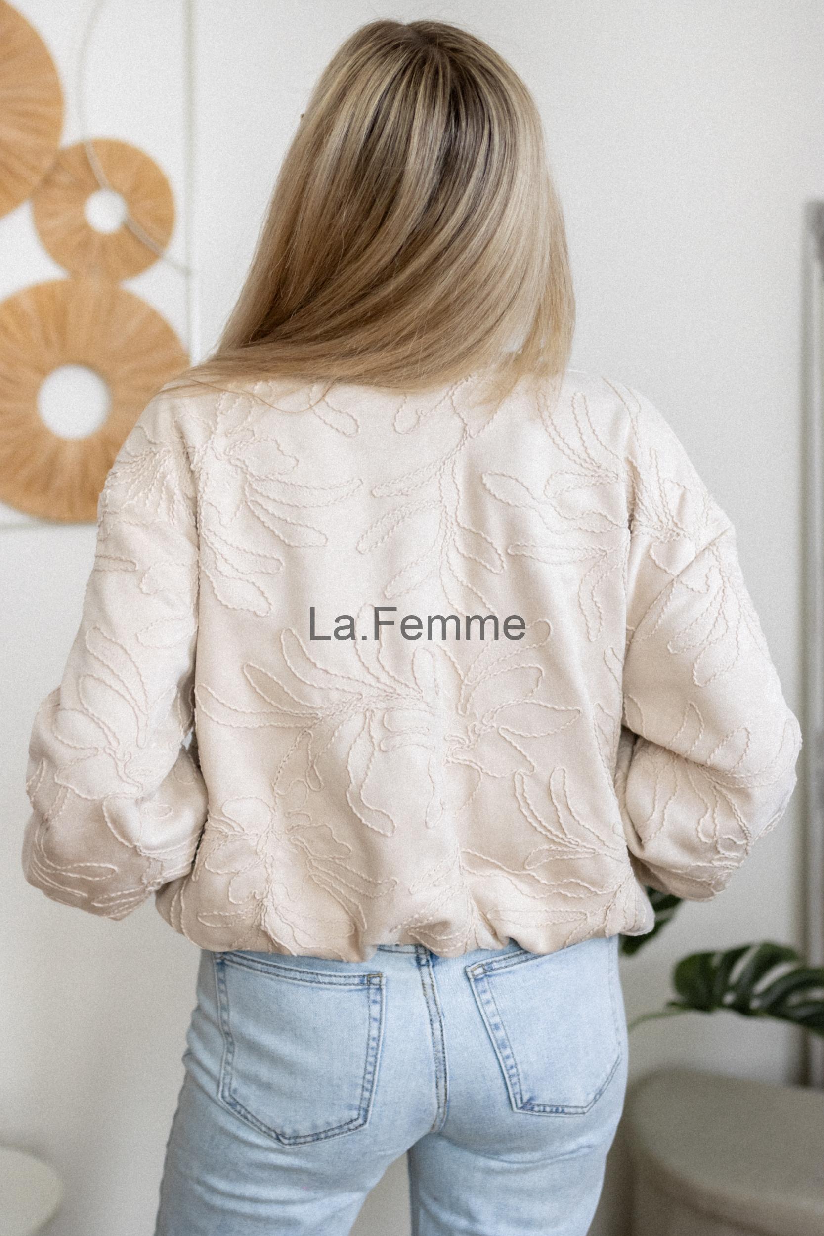 Bomber bunda Camille, beige