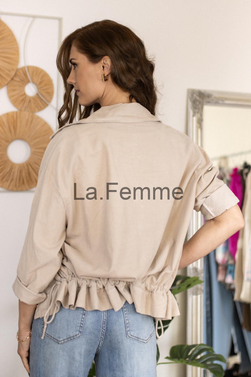 Dámská manšestrová bundička, beige