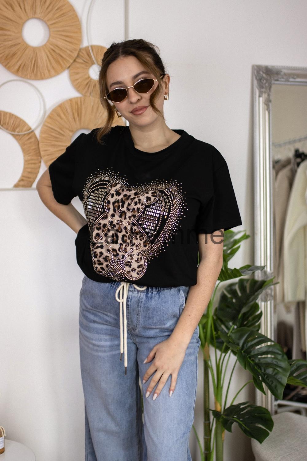 Dámské tričko Tiger vibe, black