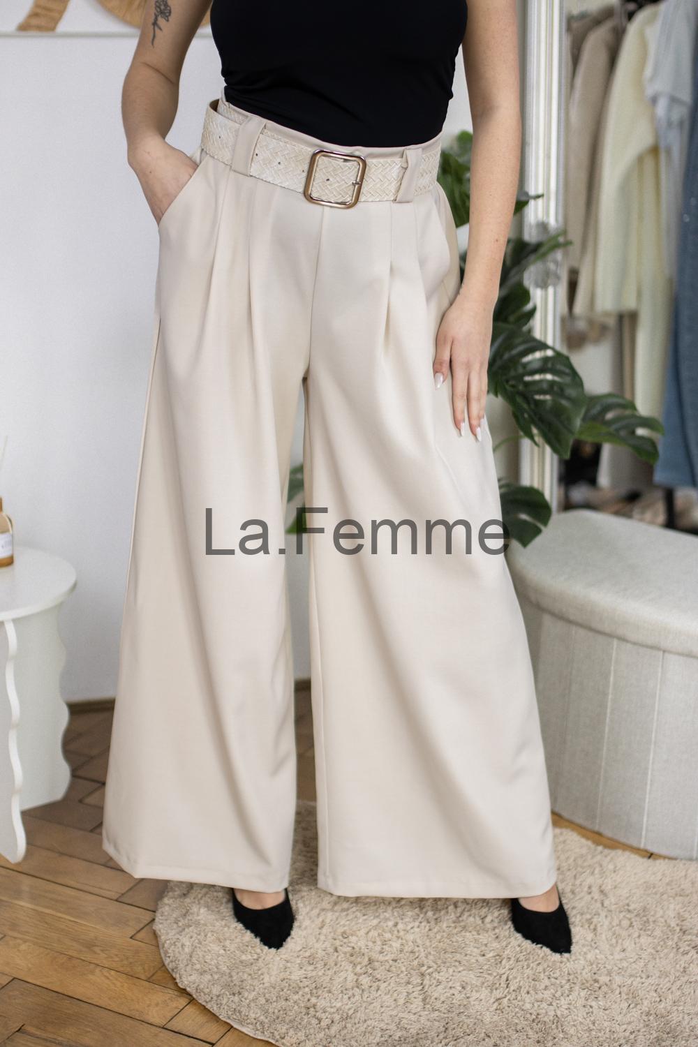 Dámská elegantní kalhoty Seline, beige