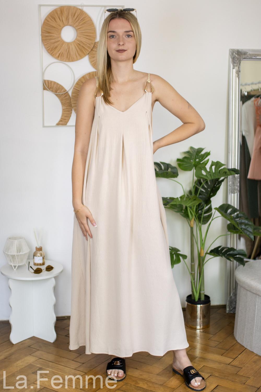 Dámské Maxi šaty Serena, beige