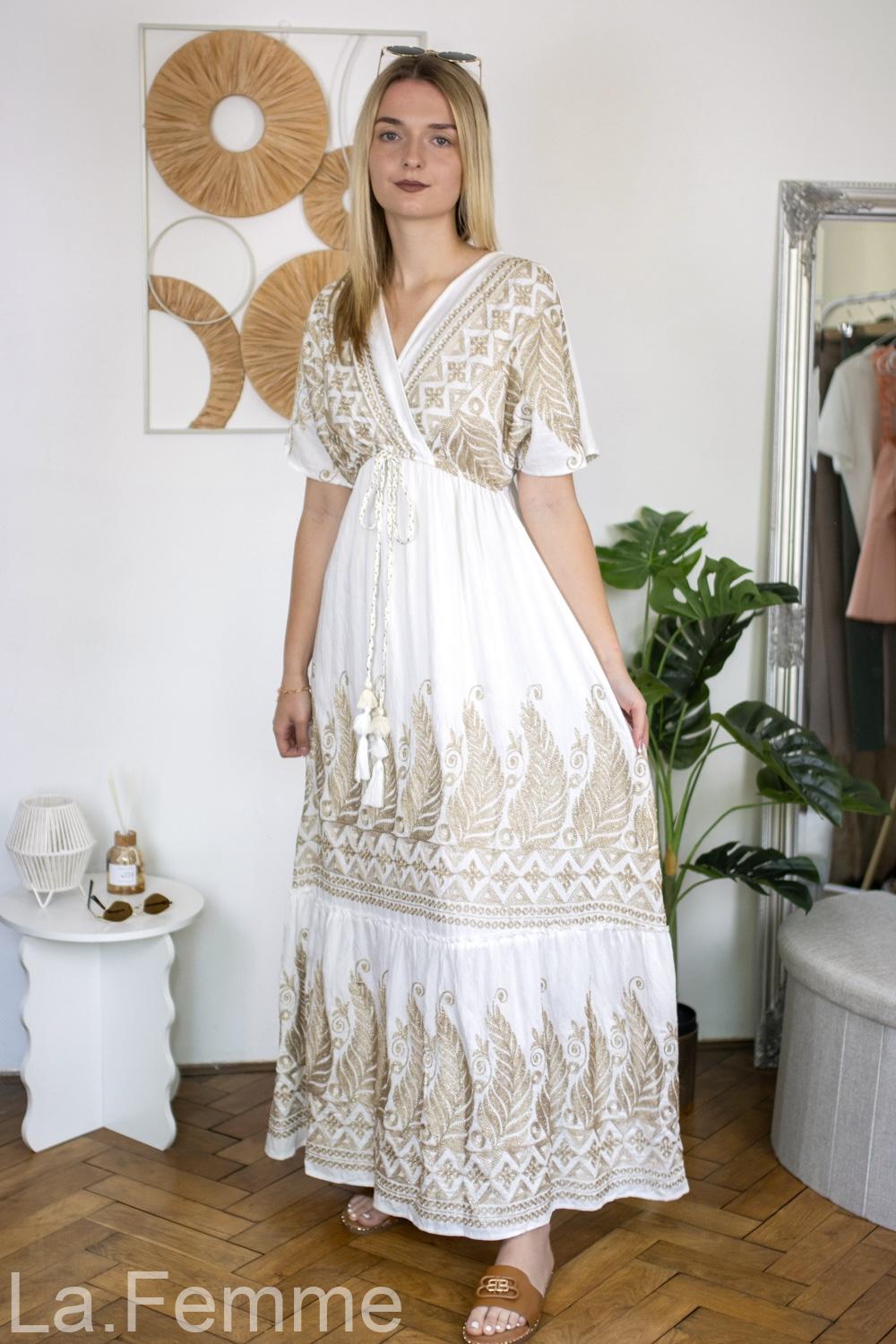 Dámské Maxi šaty Athena, white