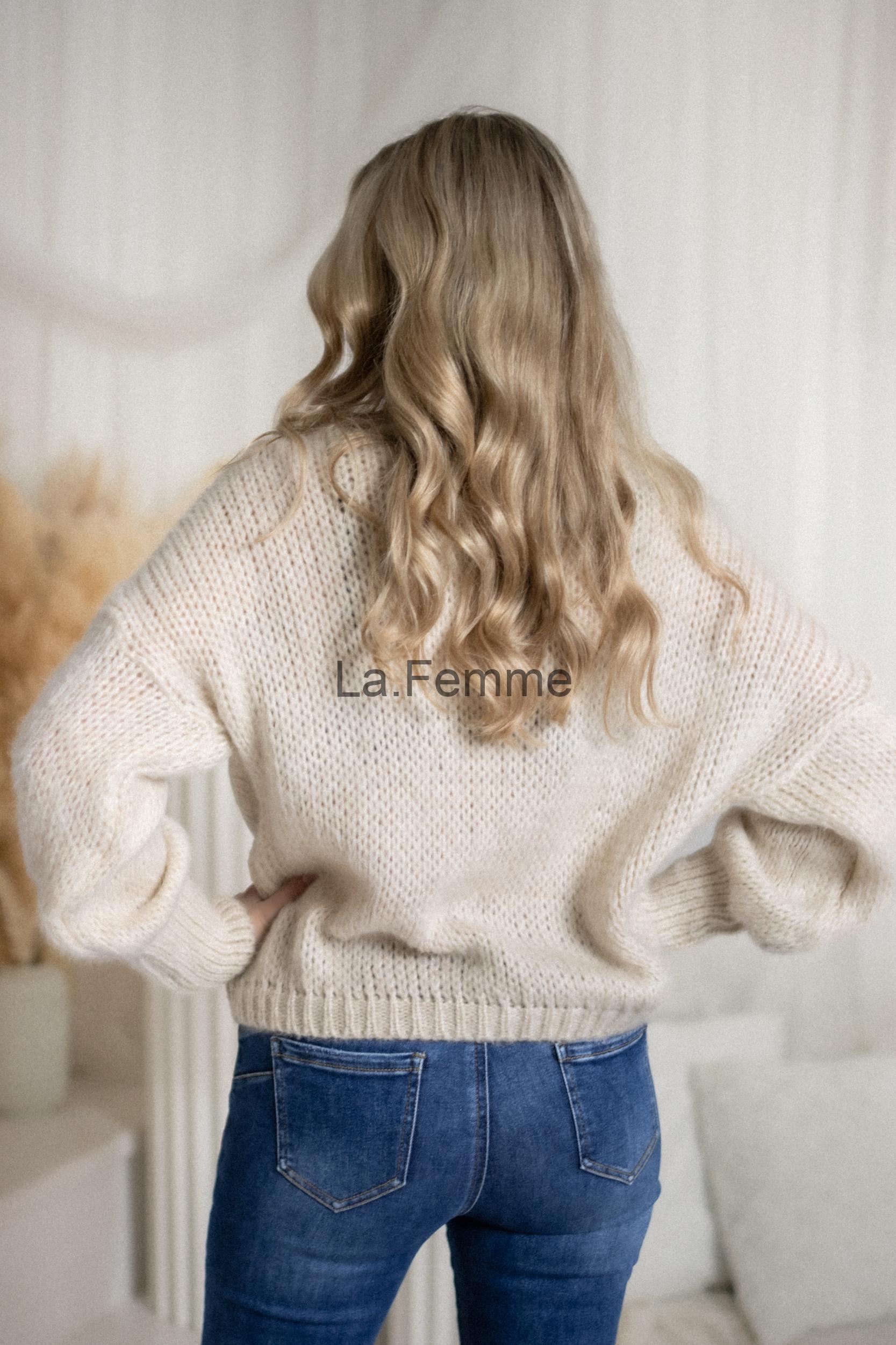 Mohérový dámský svetr Lola, Beige