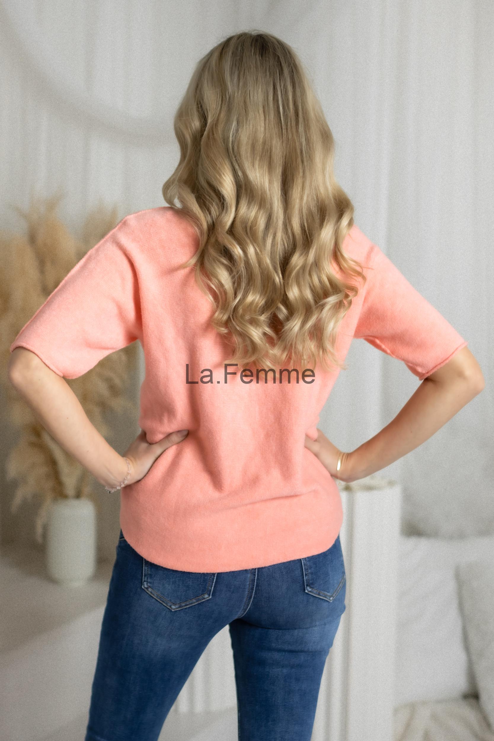 Lehký svetr Grace, Salmon Pink