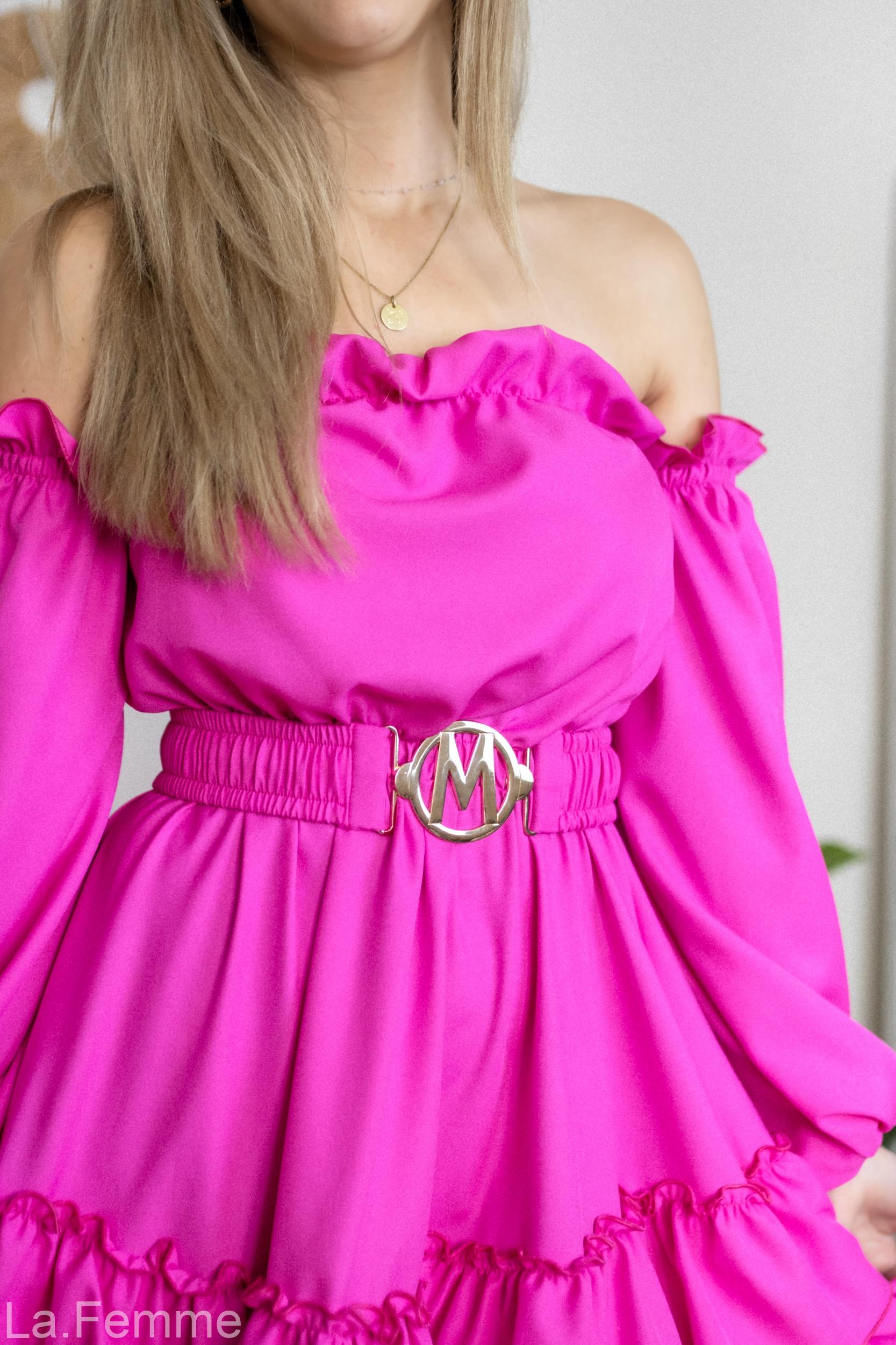 Šaty Carmen, pink