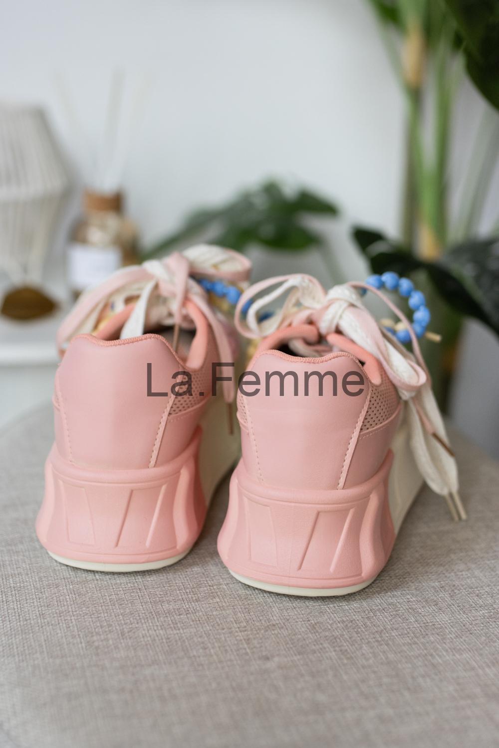 Dámské tenisky Playful Style, beige/pink