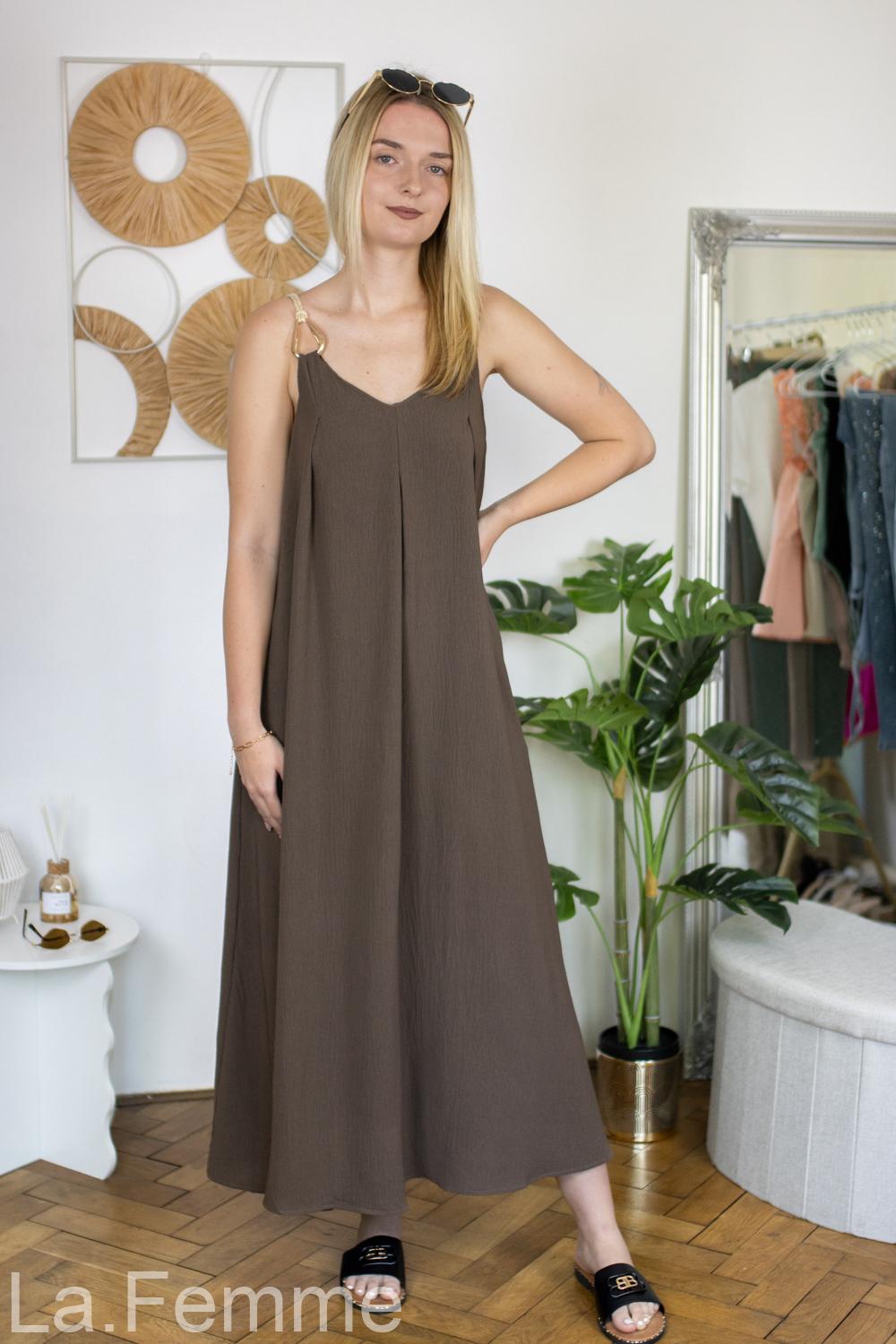 Dámské Maxi šaty Serena, brown