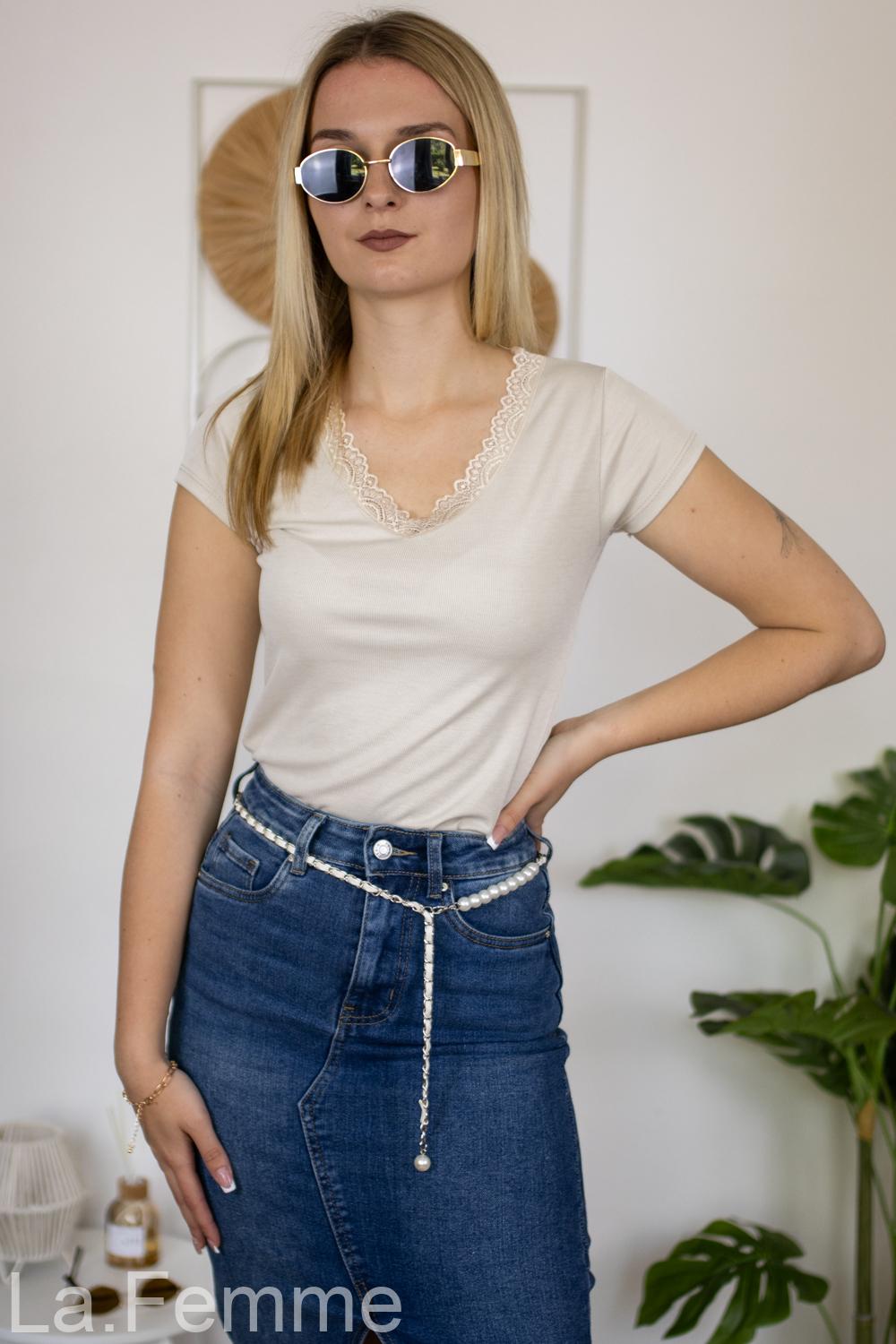 Dámské tričko Celeste, beige