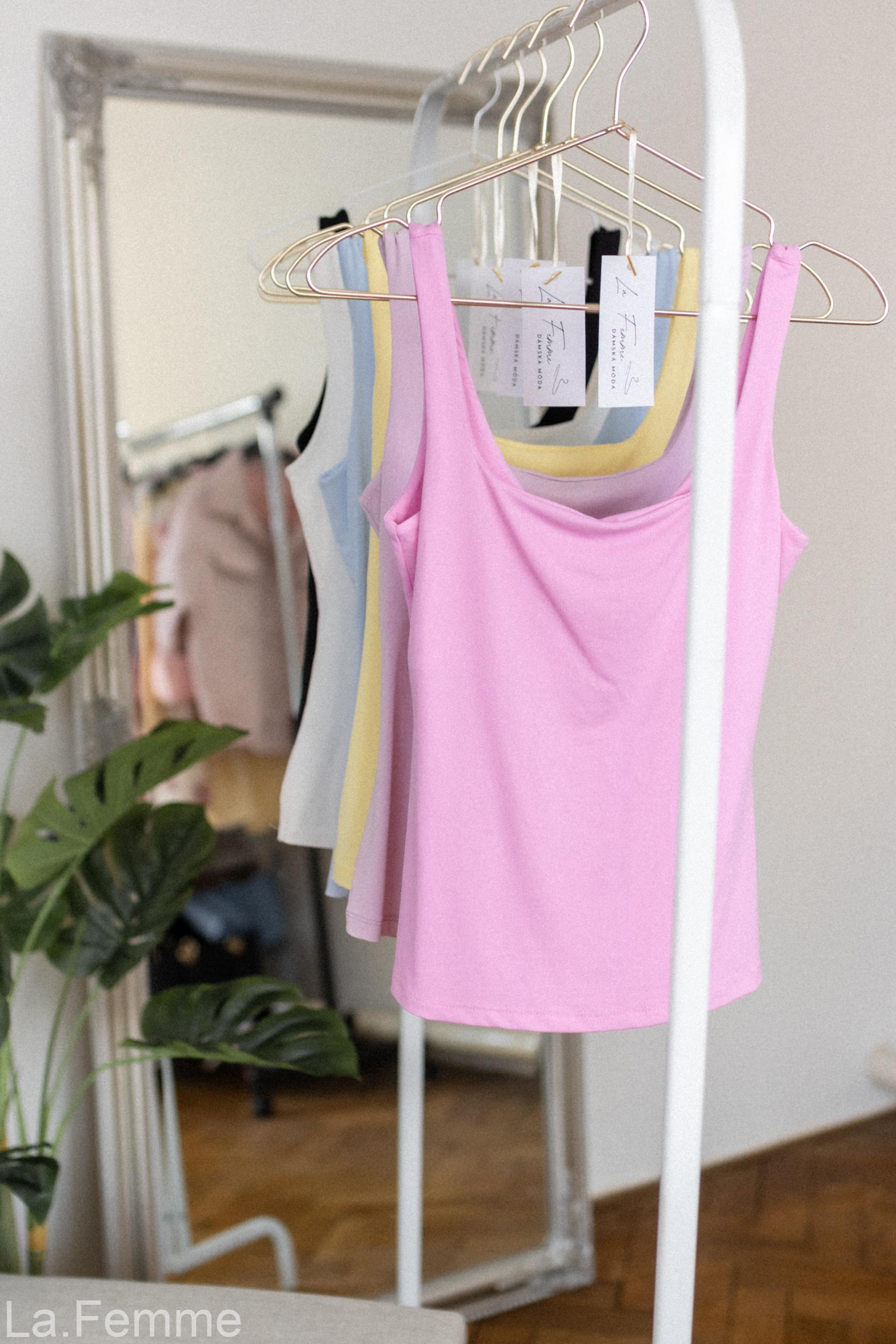 Tílko Basic, baby pink