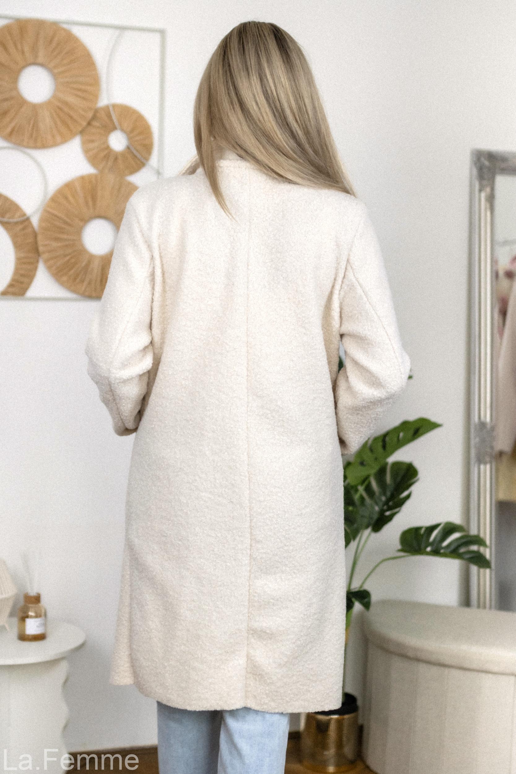 Beránkový kabátek Isabel, beige