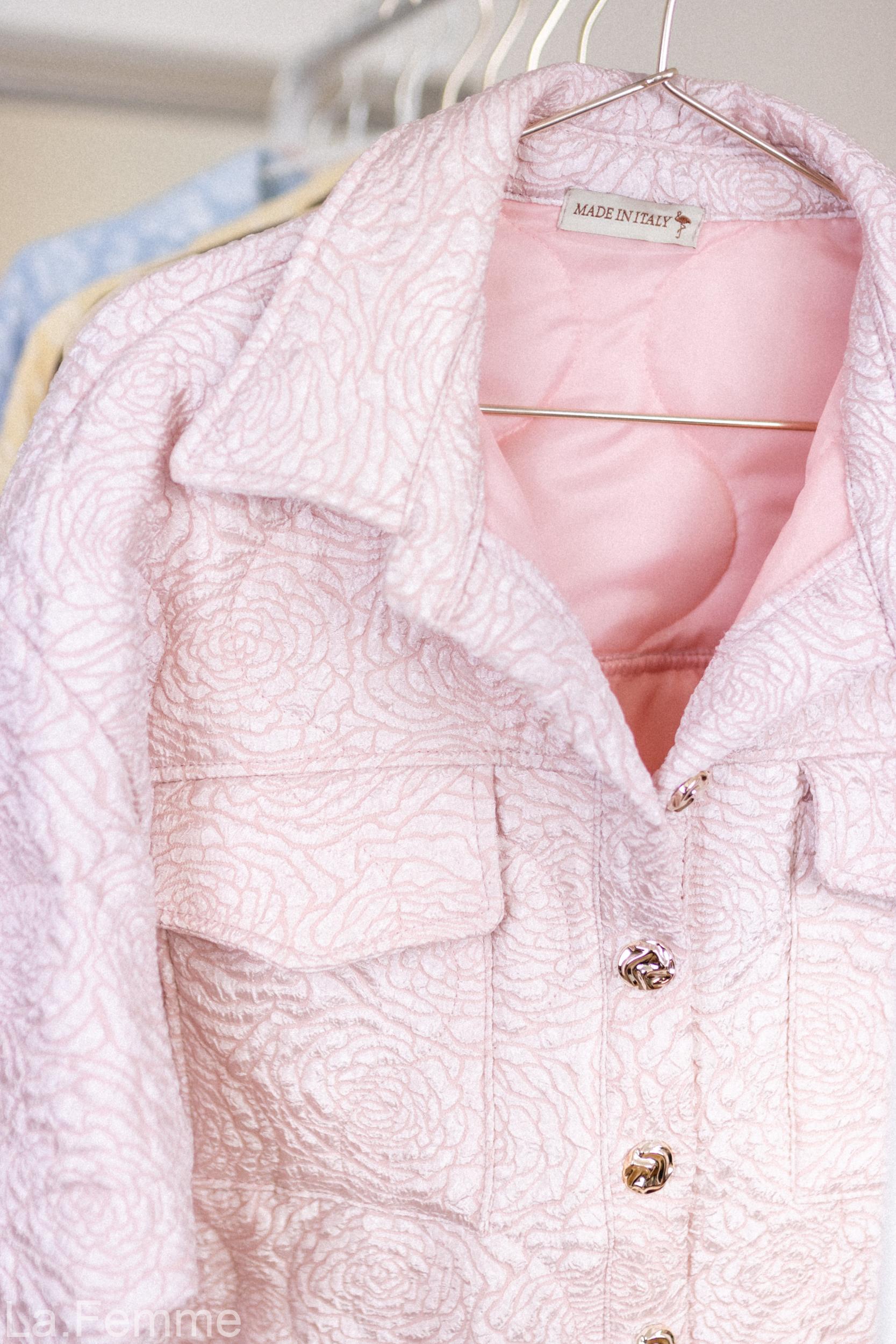 Košilová bunda Rosalia, pink