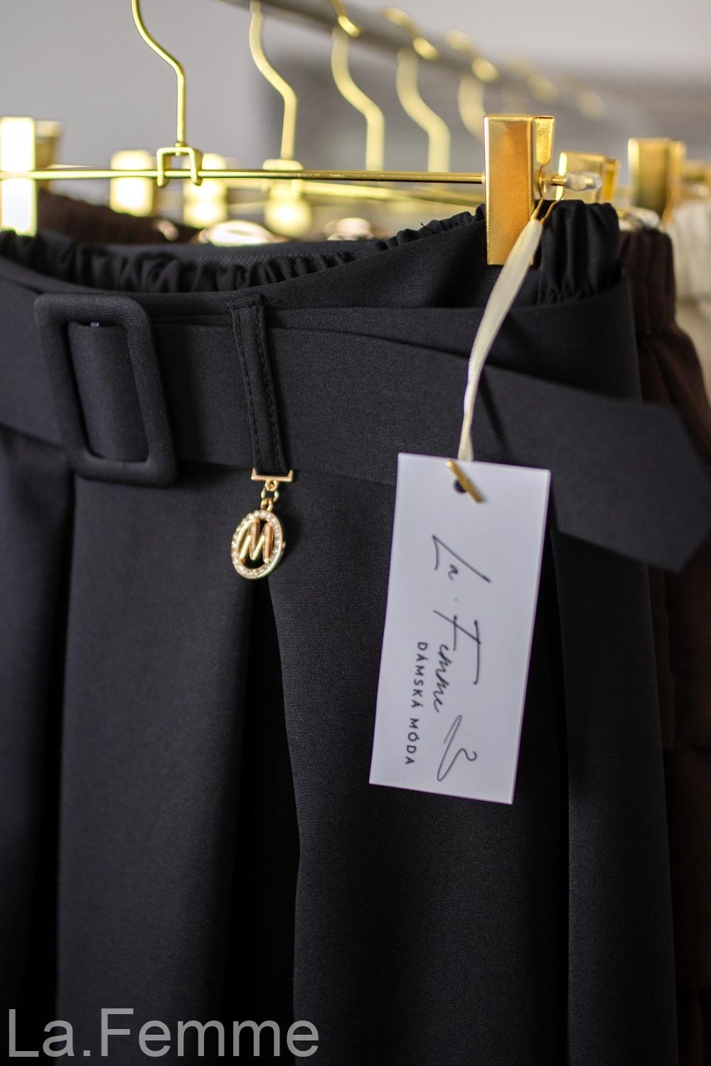 Dámská elegantní midi sukně, black