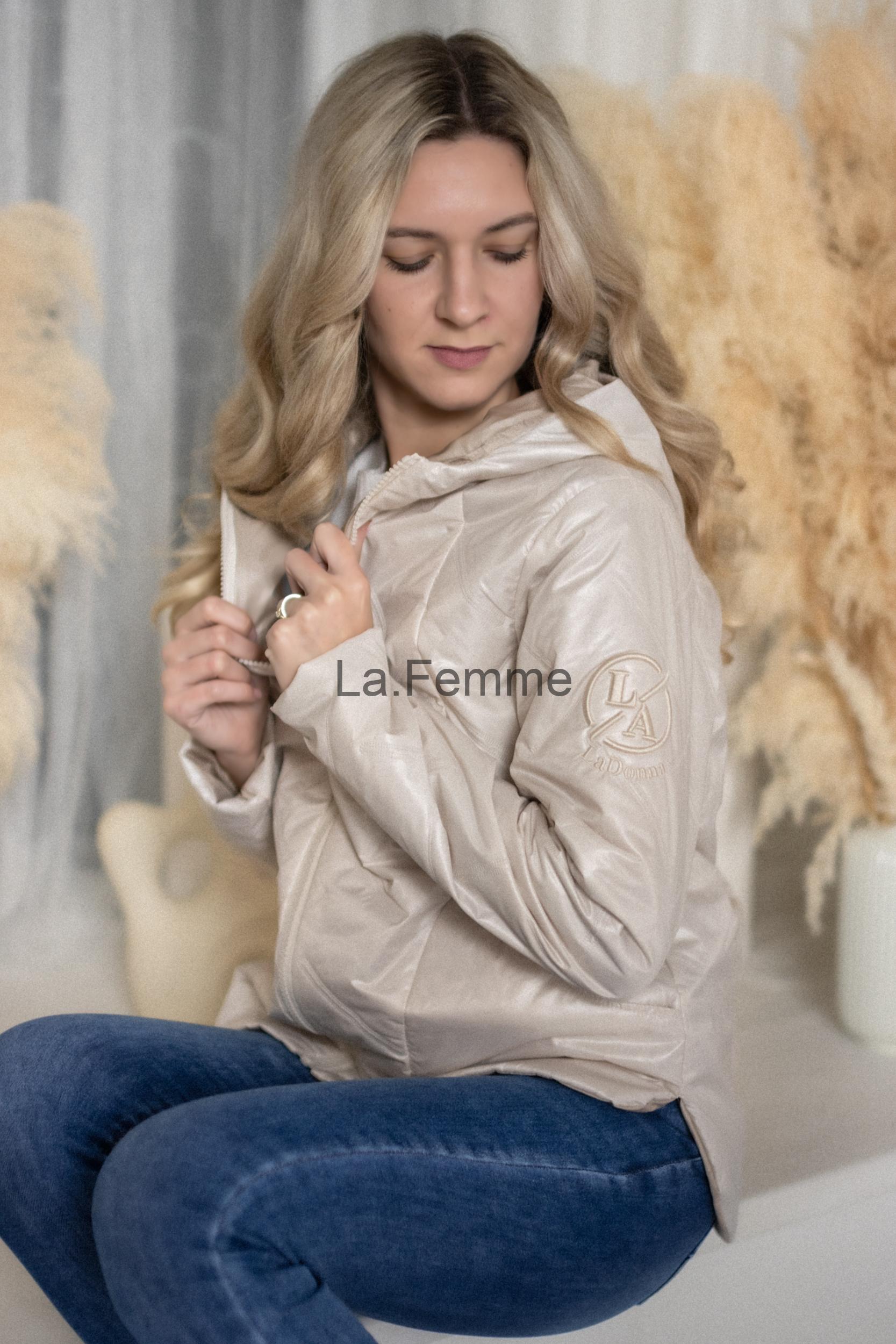 Prošívaná bunda Stay, Creme