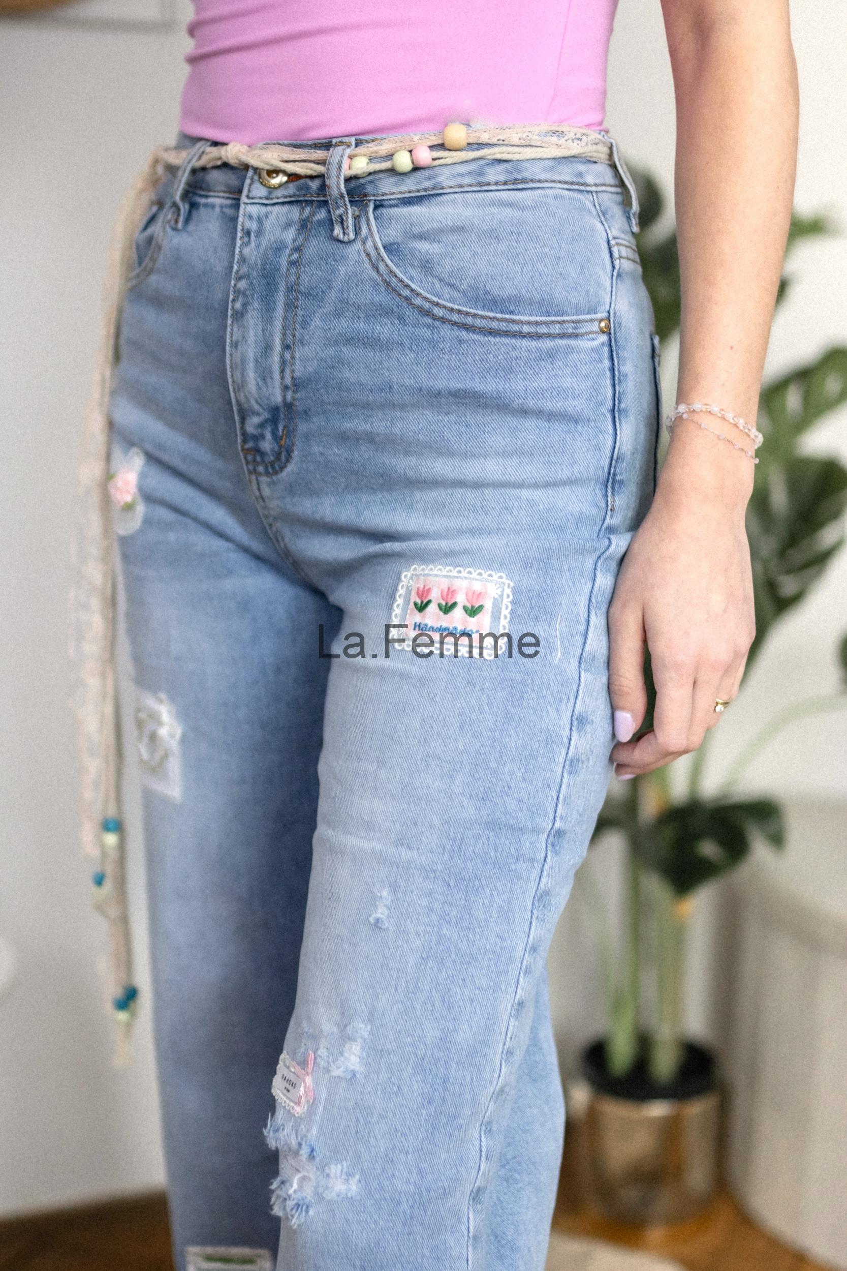 Dámské rifle wide leg Blossom
