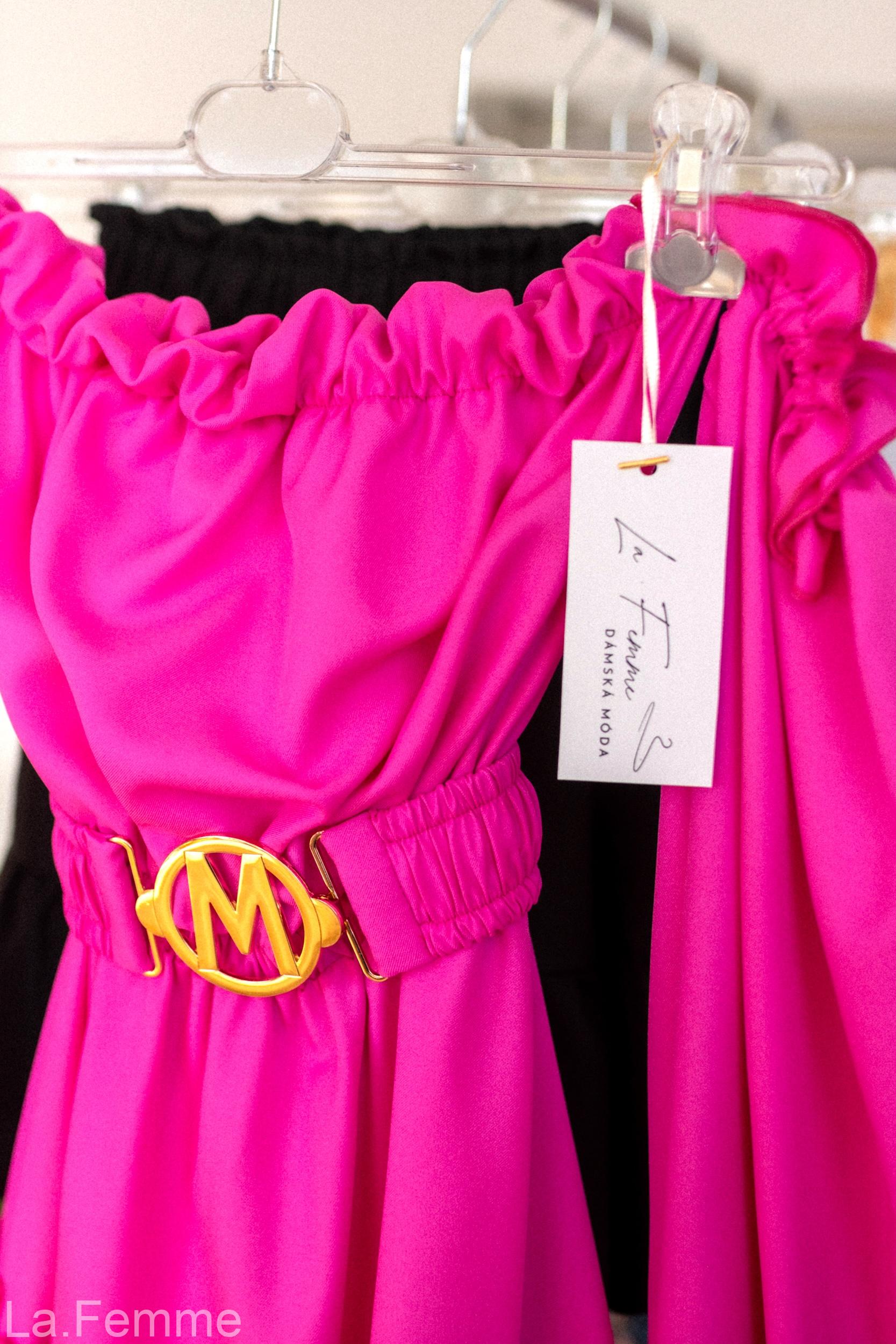 Šaty Carmen, pink